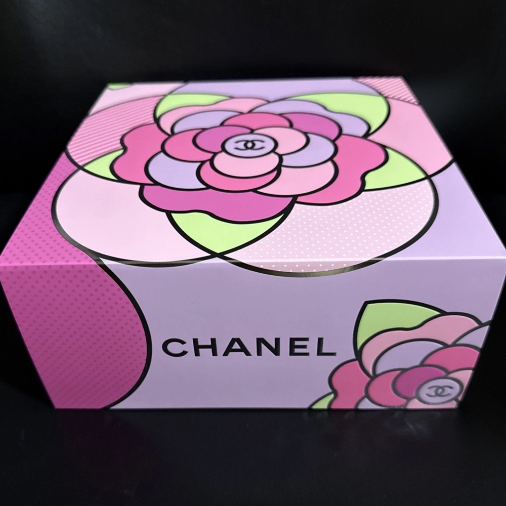 CHANEL Pink and Purple Floral Box